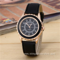 Gold Business Leather Watch for Women